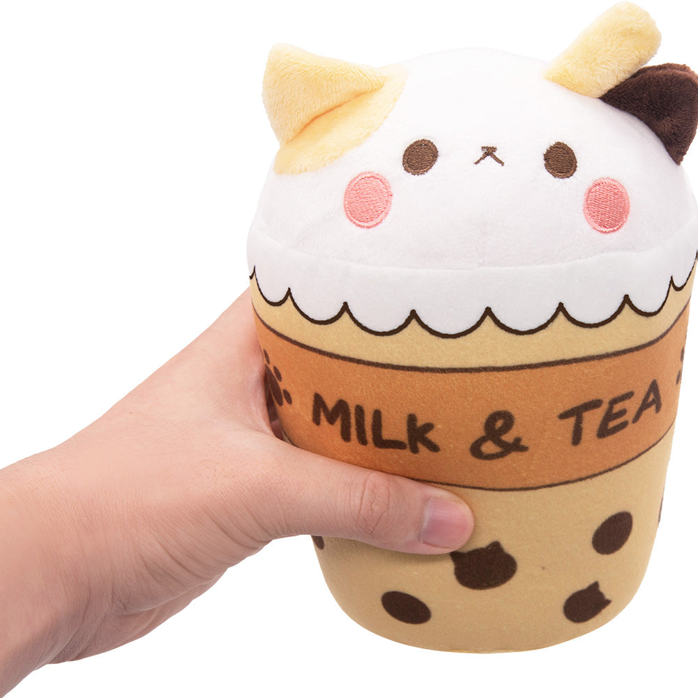 Calico Bubble Tea Plüschtier Katze Kissen Kuscheltier