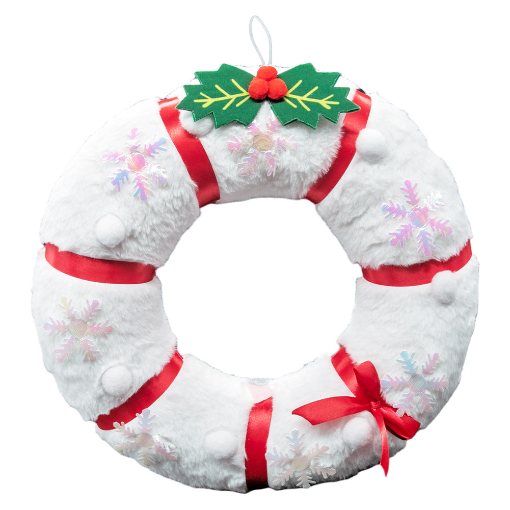 Schneemann Xmas Kranz Weihnachten weiß Türdekoration