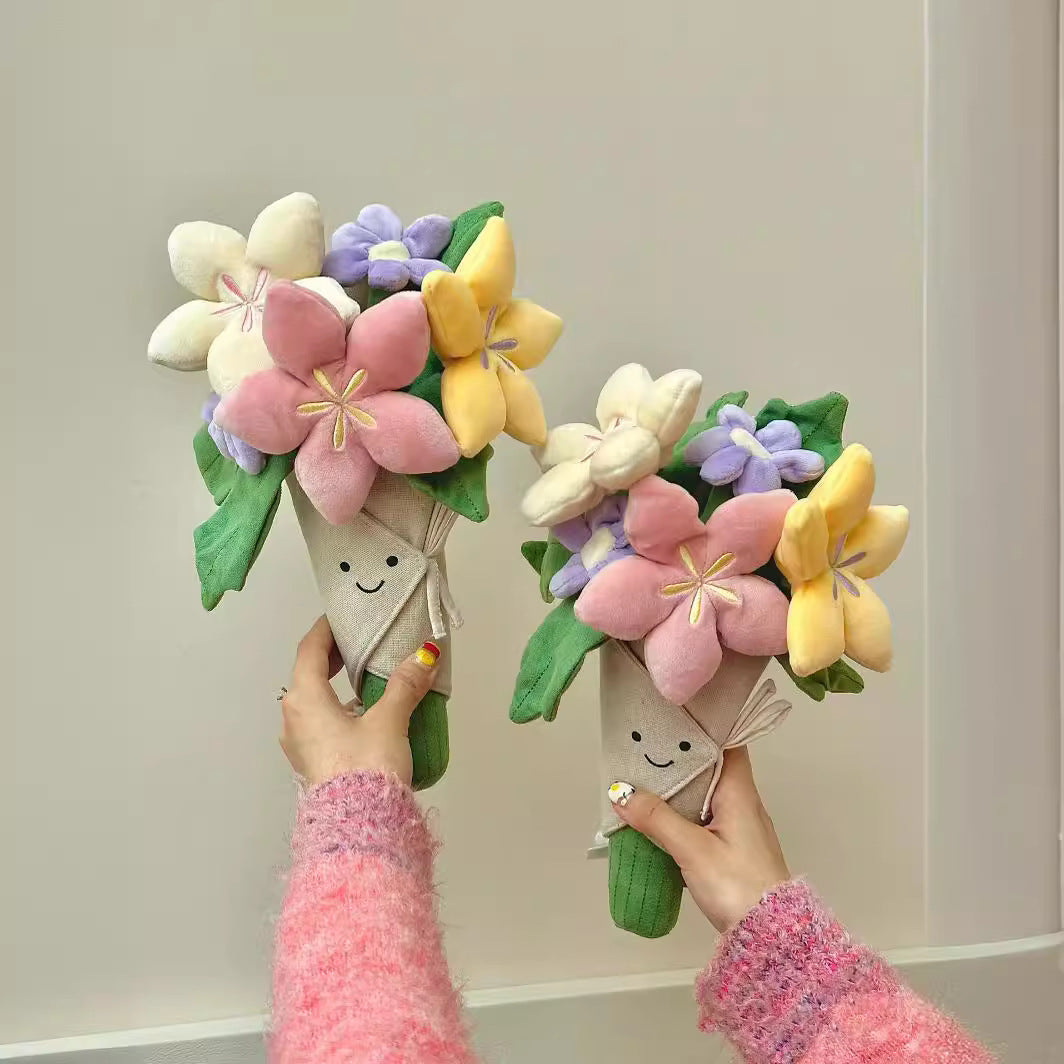 31cm Plüsch Halten Blumenstrauß als Muttertag Abitur Geschenk