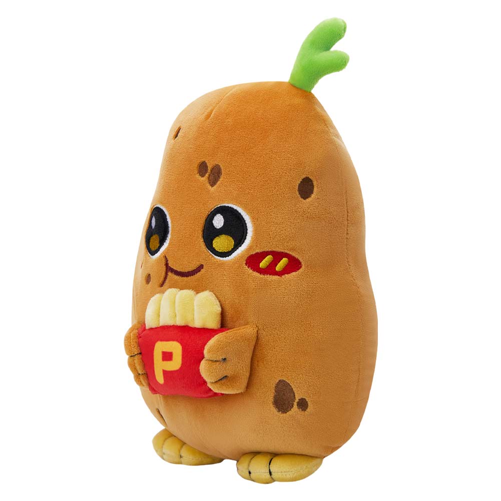 Kartoffel hält Pommes frites originelle Puppt Kuscheltier als Geschenk