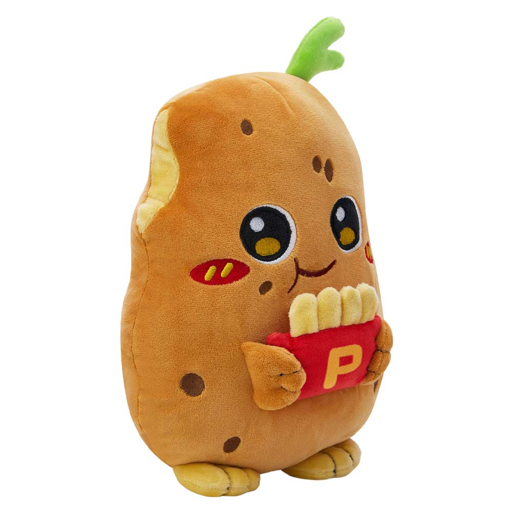 Kartoffel hält Pommes frites originelle Puppt Kuscheltier als Geschenk