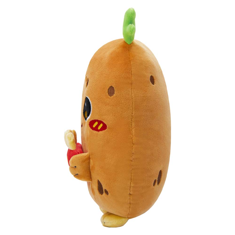 Kartoffel hält Pommes frites originelle Puppt Kuscheltier als Geschenk