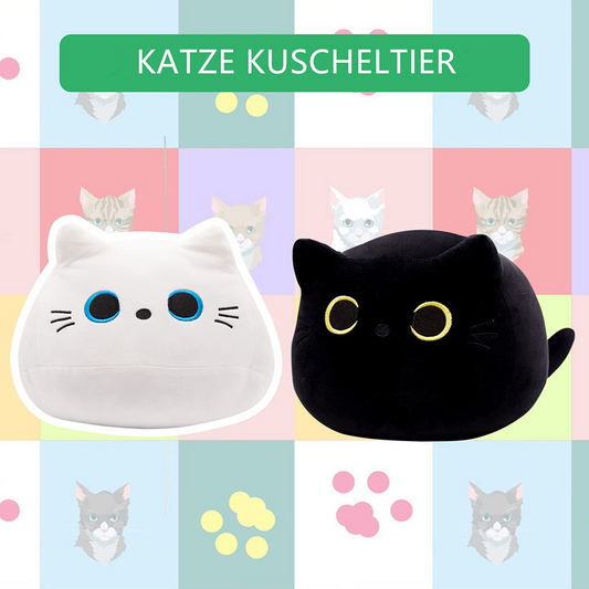 Schwarze Katze Plüschtier Katze Kuscheltier