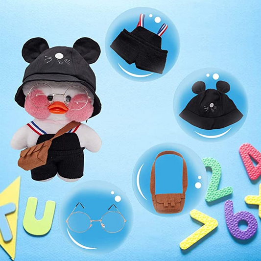 Ente Plüschtier Weihnachten Kuscheltier Geburtstagsgeschenk schwarz