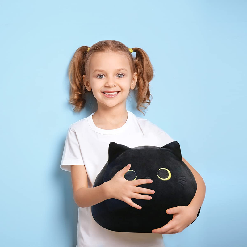 Schwarze Katze Plüschtier Katze Kuscheltier