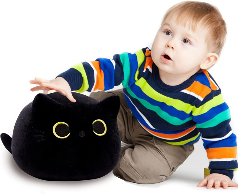 Schwarze Katze Plüschtier Katze Kuscheltier