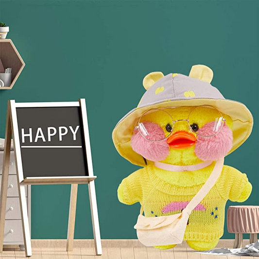 Ente Plüschtier Weihnachten Kuscheltier Geschenk gelb