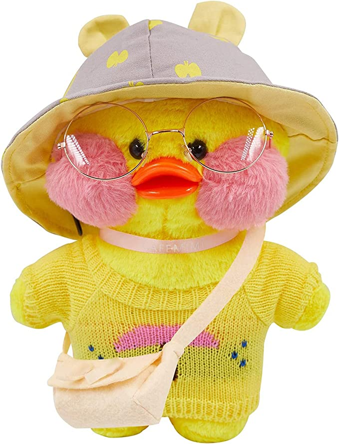 Ente Plüschtier Weihnachten Kuscheltier Geschenk gelb