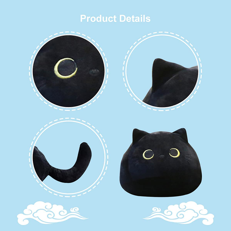 Schwarze Katze Plüschtier Katze Kuscheltier