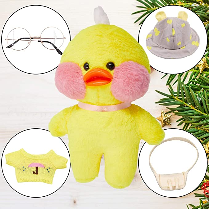 Ente Plüschtier Weihnachten Kuscheltier Geschenk gelb
