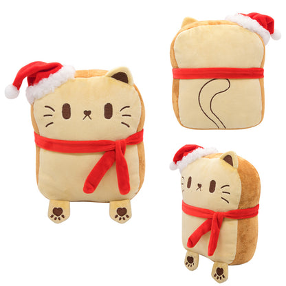 25cm Weihnachten Brot Katze KISSEN originelle Kuscheltier