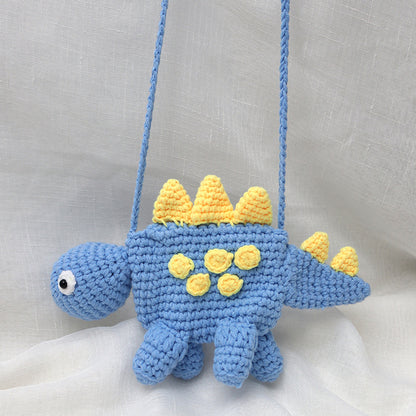 Gestrickte Tasche Dinosaurier Form Geldbeutel Als Geschenk