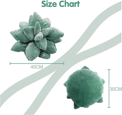 Sukkulenten Kissen 3D Grün Pflanzen Wurfkissen