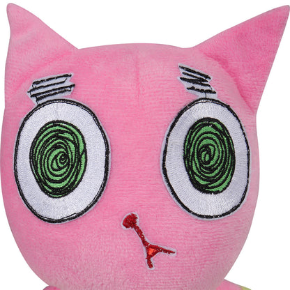 rosa Katze Cat Plüschtier Kuscheltier Karton Puppen als Geschenk